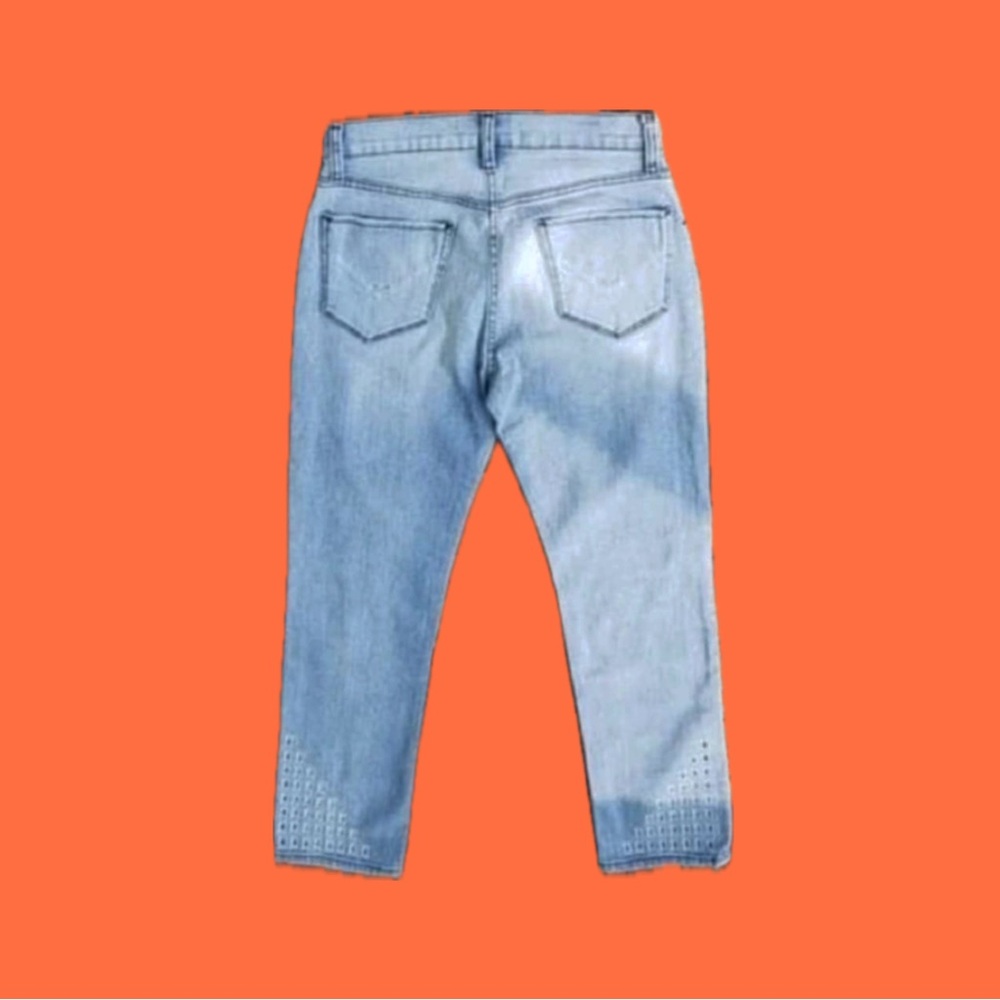 Hudson Geo Laser Cutout Skinny Jeans - Picture 5 of 7